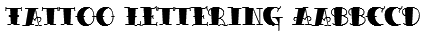 Tattoo Lettering Font
