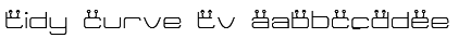 Tidy Curve TV Font