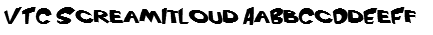 VTC ScreamItLoud Font