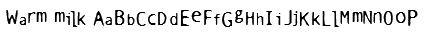 Warm milk Font