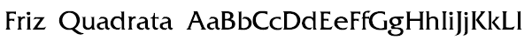 Friz Quadrata Font