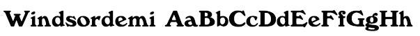 Windsordemi Font