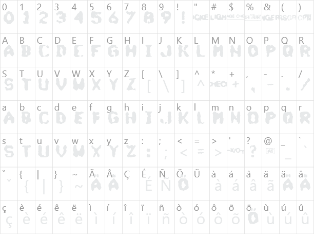 A Ticket Character Map