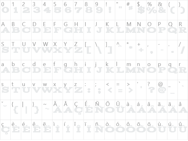 Acknowledgement Character Map