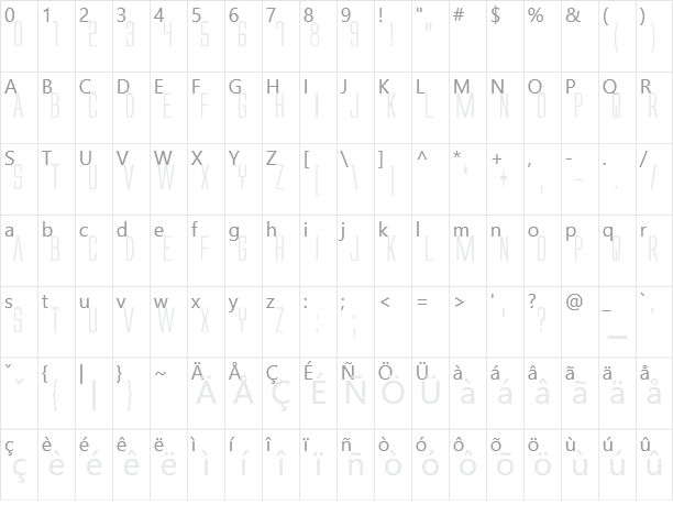 Alien League Character Map