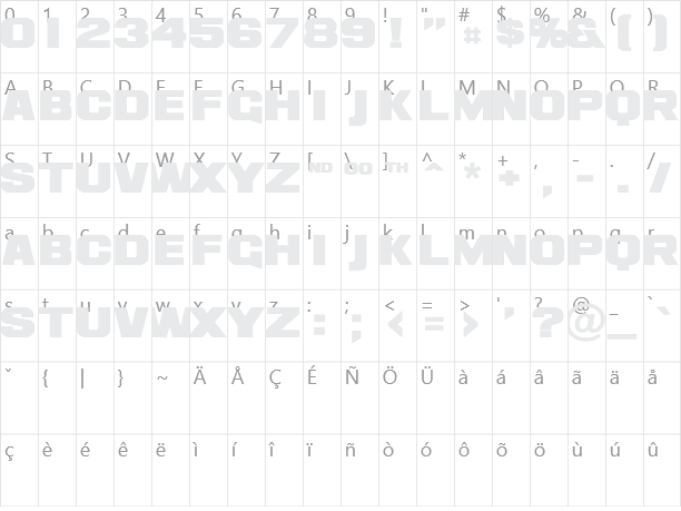 Ash Character Map