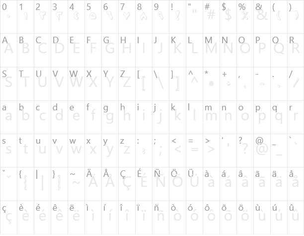 B Majid Shadow Character Map