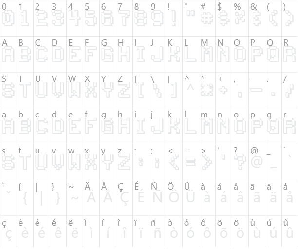 Back To 1982 Character Map