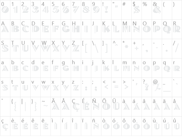 Bete Noir Character Map