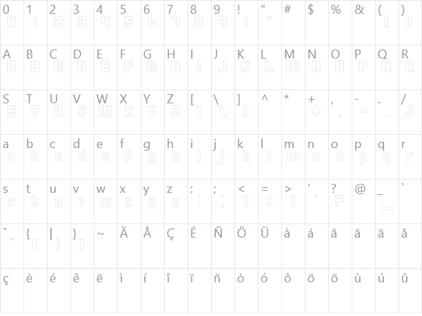 Bio-disc Character Map