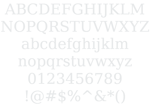 Bitstream Vera Serif Example