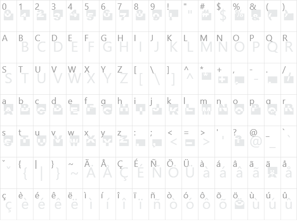 Black Box Character Map