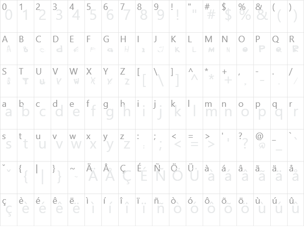 Black Mail Character Map