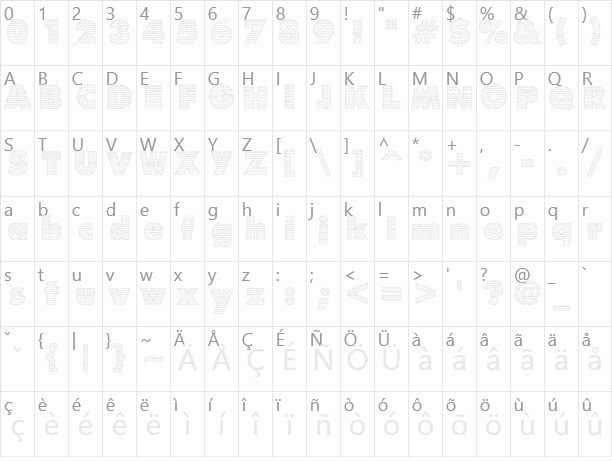 Bricks Character Map