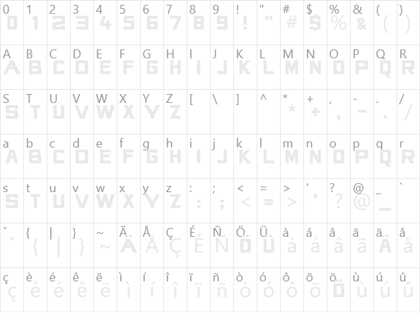 Alternative 3 Character Map