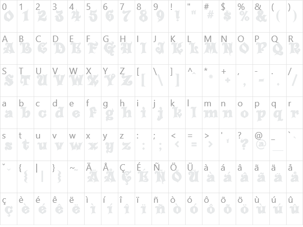 Carousel Character Map