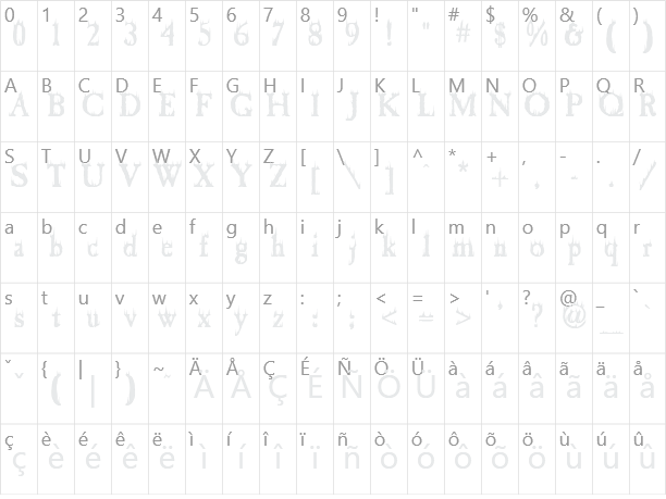 Cheap Fire Character Map