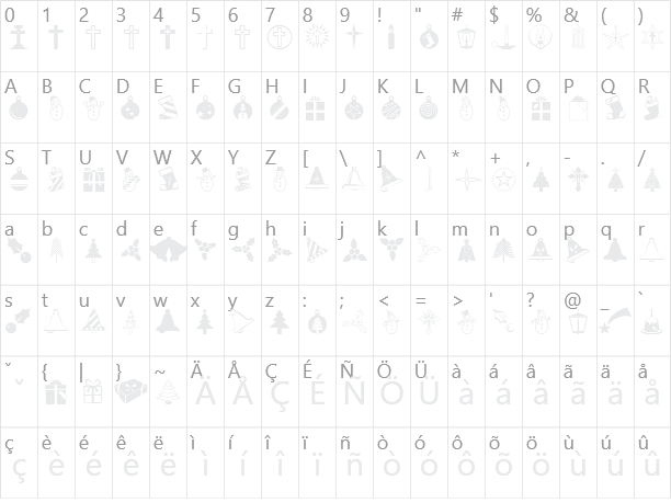 PC_Mas Character Map