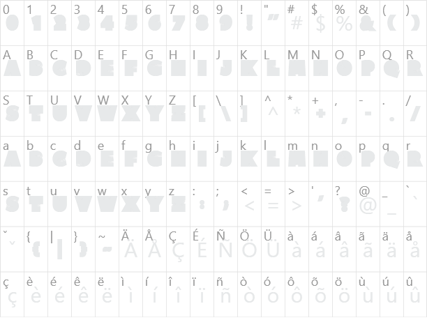 Clutchee Character Map