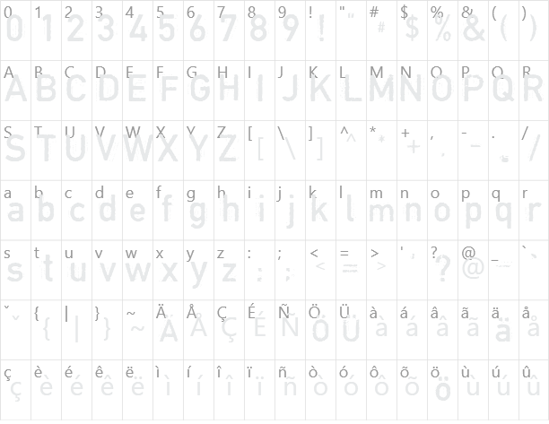 Copystruct Character Map