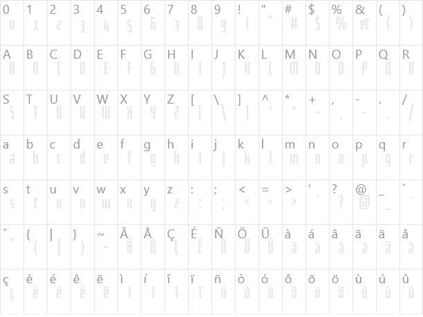 Daela Character Map