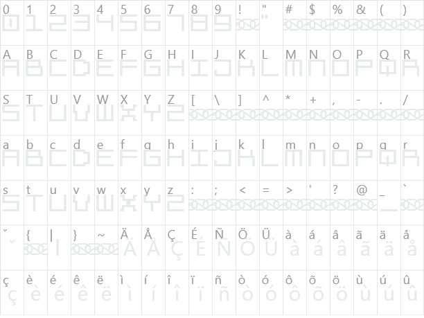 De Stijl Character Map