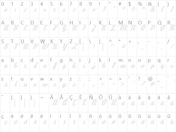 Deftone Stylus Character Map