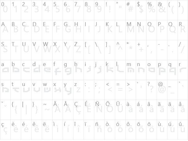 Detroit 3k Character Map