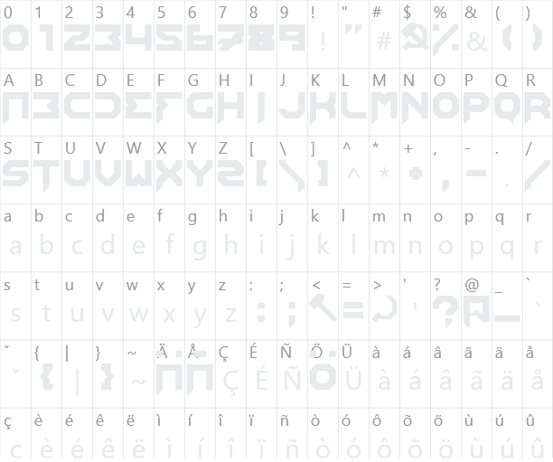 Editsys Character Map