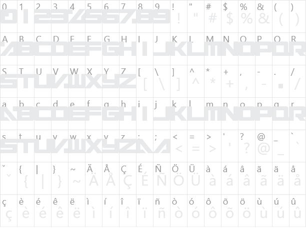 Electric Toaster Character Map