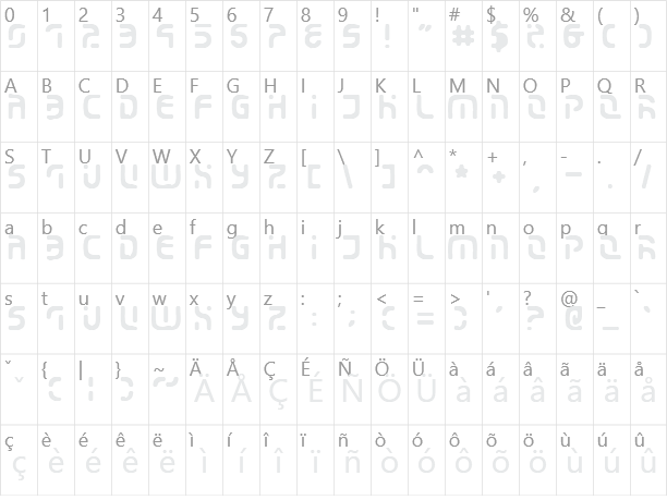 Eroded 2020 Character Map