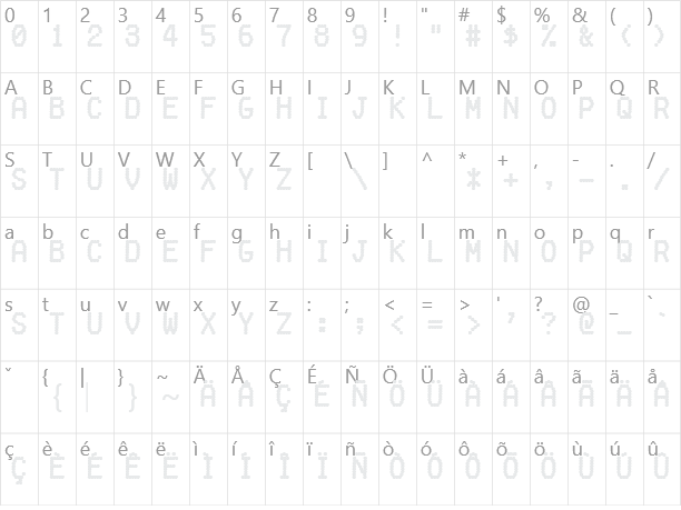 Fake Receipt Character Map