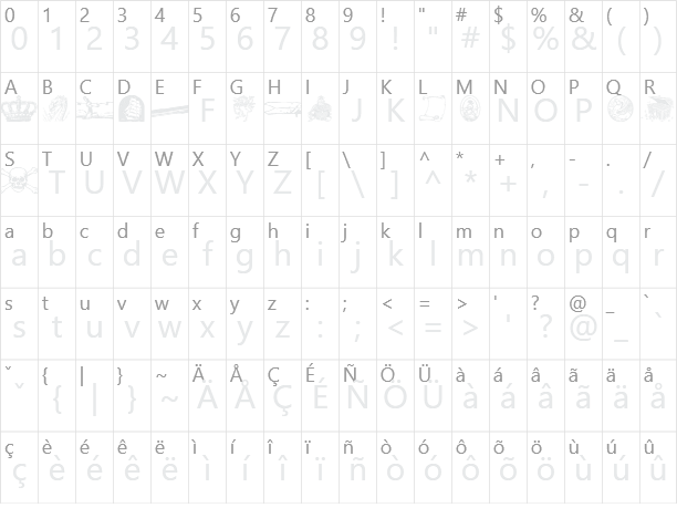 Fantasy Clipart 2 Character Map