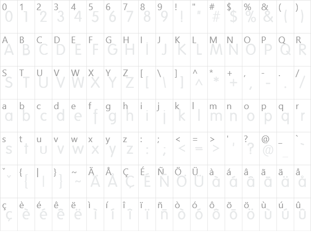 Folks Character Map