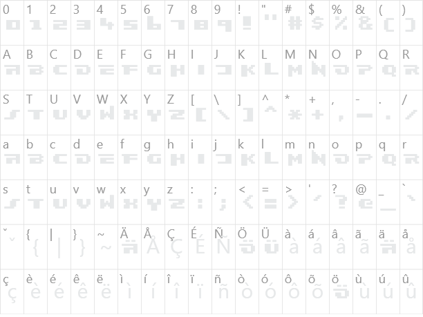 Frankieghost Character Map