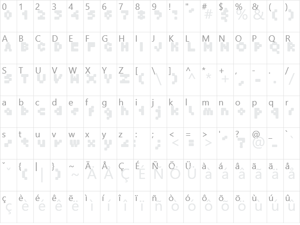 GF Krater Character Map