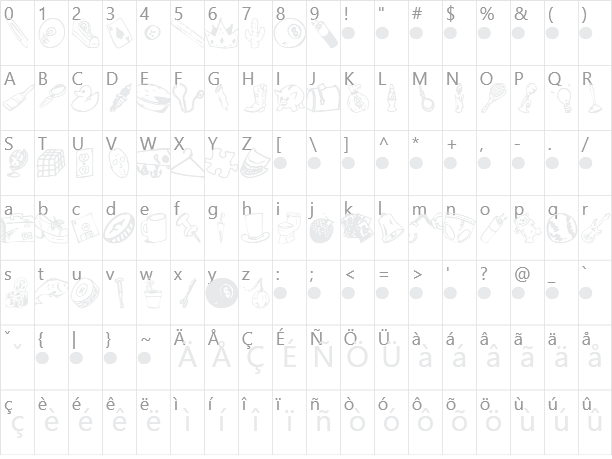 Garage Sale Character Map