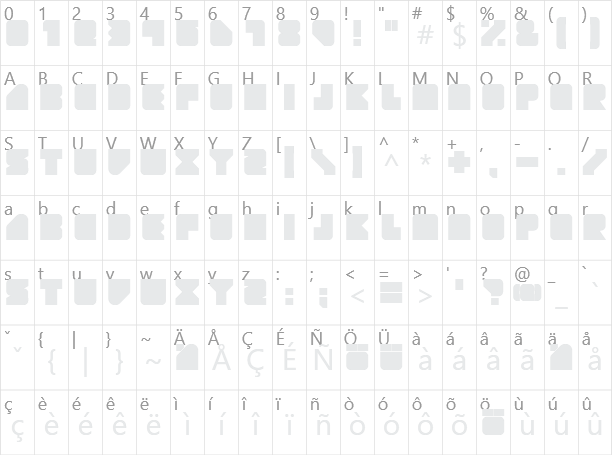 Geist RND Character Map