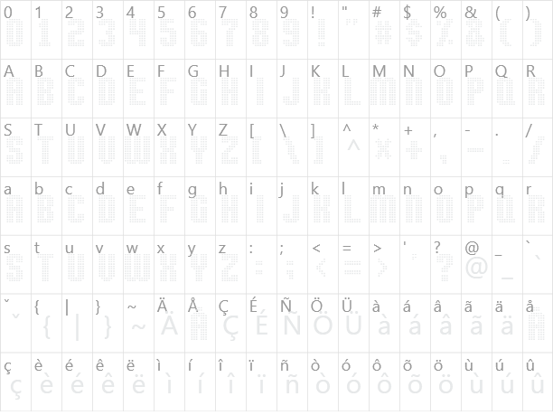 High Speed Character Map