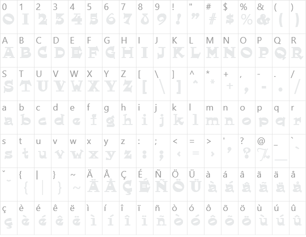 Hornswoggled Character Map