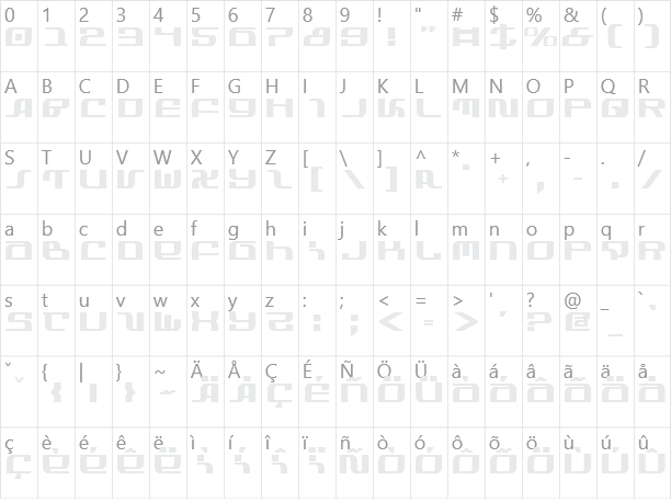 Infinity Formula Character Map