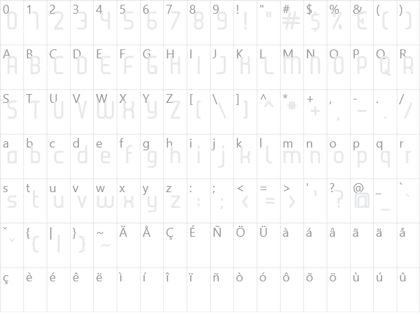 Juice Character Map