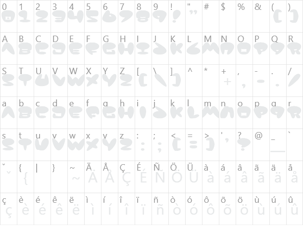 Jackson Character Map