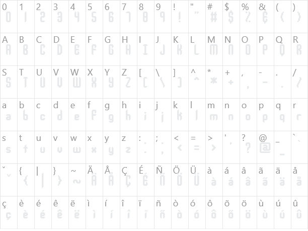 Jupiter Crash Character Map