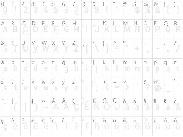 Kingthings Printingkit Character Map