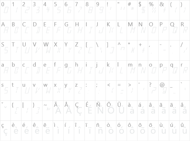 LED Real Character Map