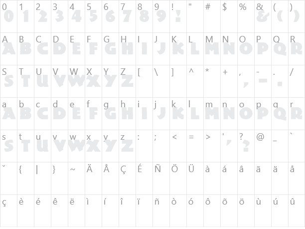 Lemiesz Character Map