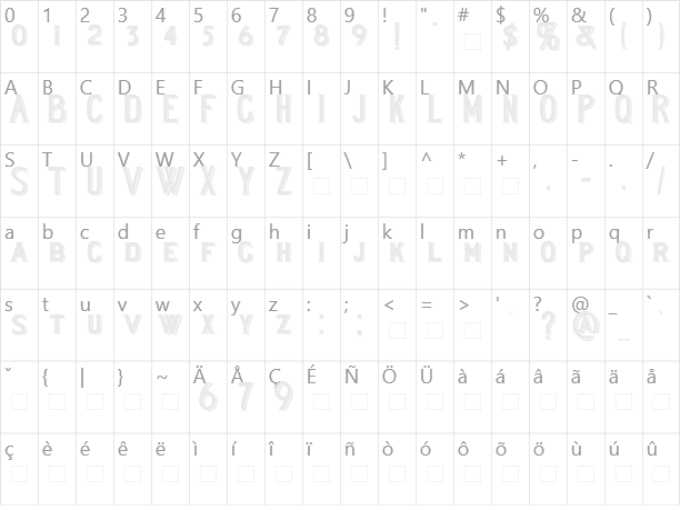 README Character Map