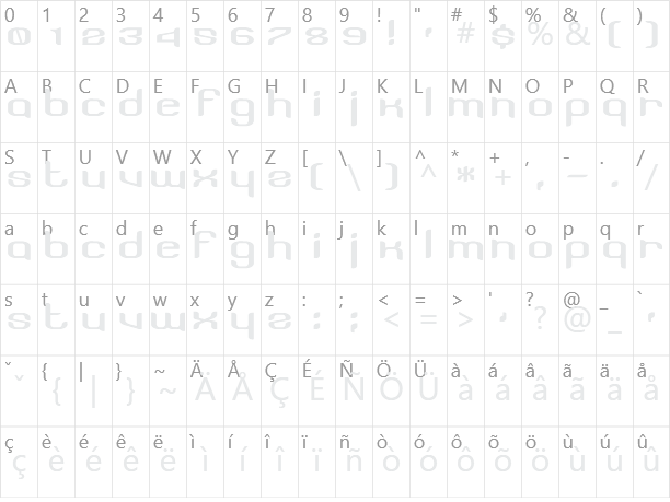 Licorice Character Map