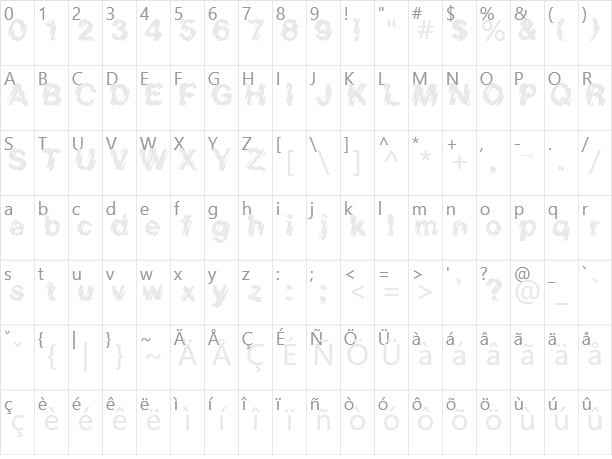 Lower-WestSide Character Map